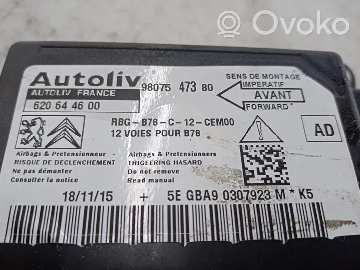 Citroen C4 II Picasso Sterownik / Moduł Airbag 9807547380