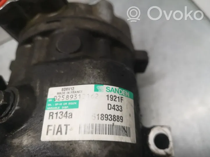 Fiat Grande Punto Ilmastointilaitteen kompressorin pumppu (A/C) 