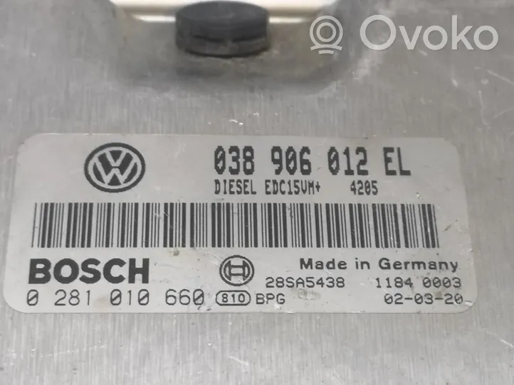 Volkswagen Polo Moottorin ohjainlaite/moduuli 038906012