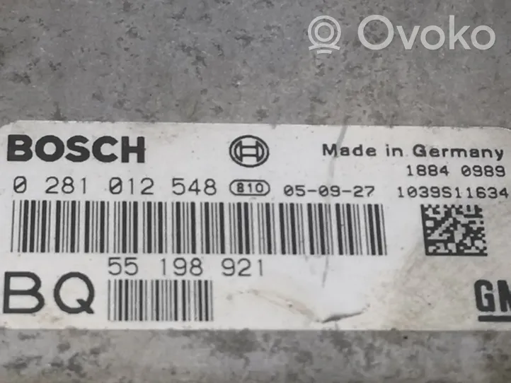 Opel Astra H Sterownik / Moduł ECU 55198921