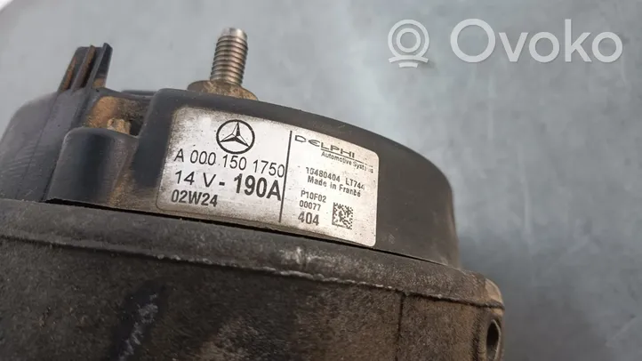 Mercedes-Benz ML W163 Generaattori/laturi A0001501750