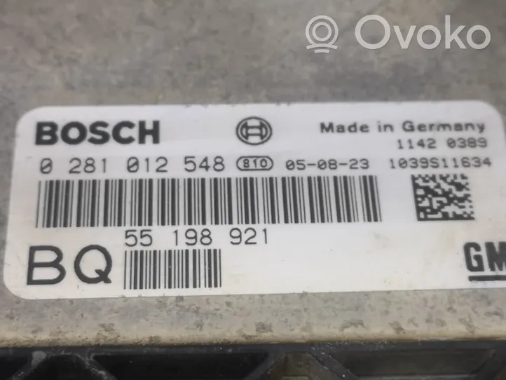 Opel Astra H Sterownik / Moduł ECU 55198921