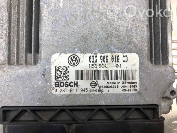 Volkswagen Touran I Engine control unit/module ECU 03G906016CD