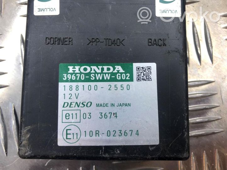 Honda CR-V Parkošanas (PDC) vadības bloks 39670SWWG02