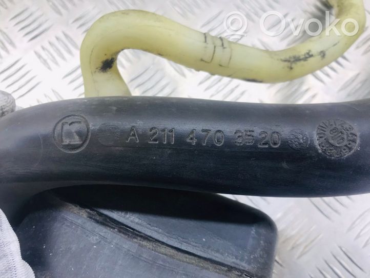 Mercedes-Benz E W211 Tubo e bocchettone per riempimento serbatoio del carburante A2114703520