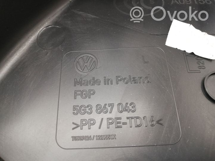 Volkswagen Golf VII Takaoven verhoilu 5G3867043