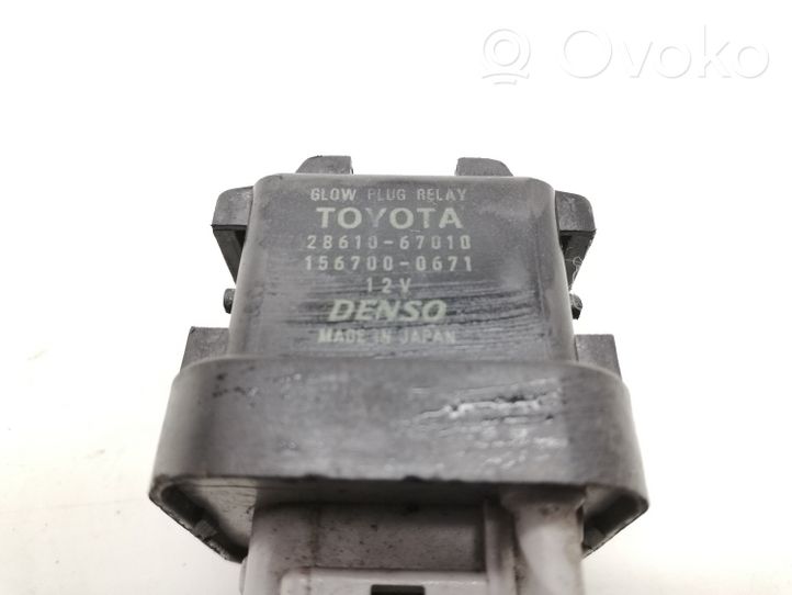 Toyota Yaris Relais de bougie de préchauffage 2861067010