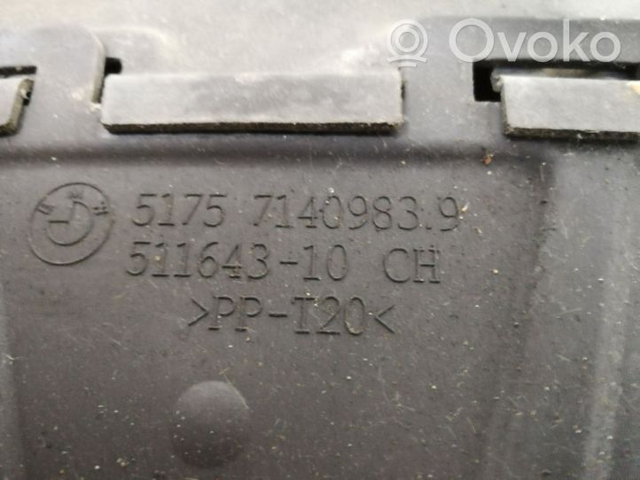 BMW X1 E84 Plaque, cache de protection de boîte de vitesses 511643