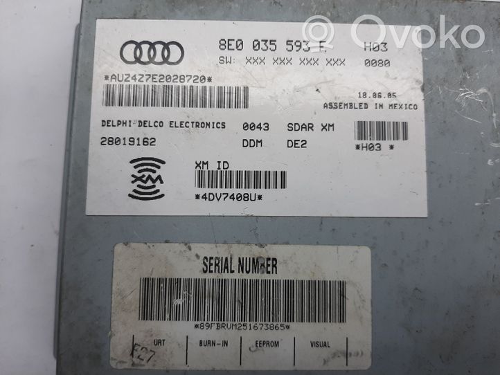 Audi A4 S4 B7 8E 8H Altri dispositivi 8E0035593E