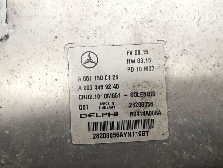 Mercedes-Benz C W204 Muut ohjainlaitteet/moduulit A6511500126