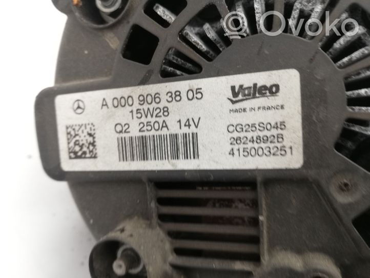 Mercedes-Benz C W205 Alternator A0009063805