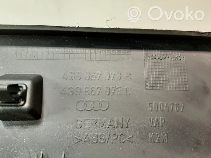 Audi A6 Allroad C6 Garniture latérale de console centrale arrière 4G9867973B