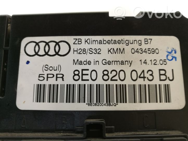 Audi A4 S4 B7 8E 8H Interruttore ventola abitacolo 8E0820043BJ