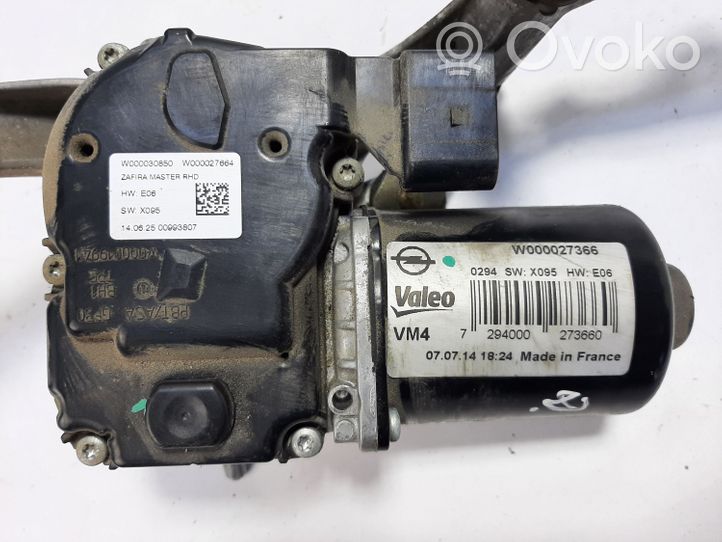 Opel Zafira C Tringlerie et moteur d'essuie-glace avant 273660