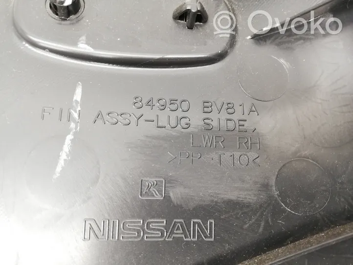 Nissan Juke I F15 Tavaratilan sivuverhoilu 84950BV81A