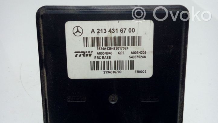 Mercedes-Benz E W213 Pompe ABS A2134316700