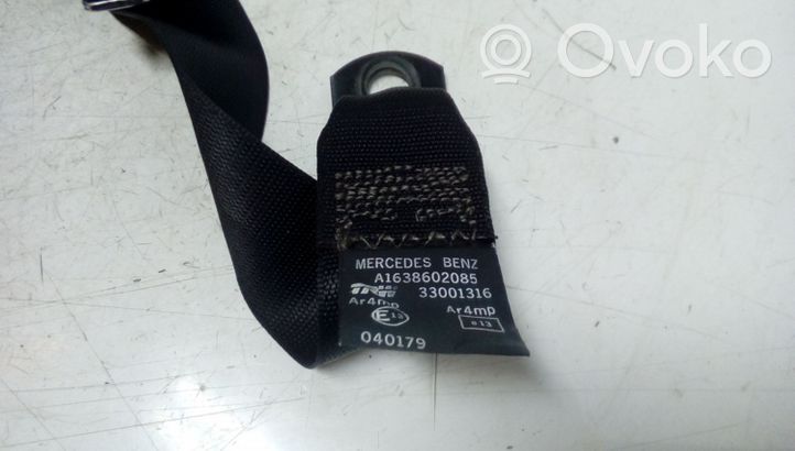 Mercedes-Benz ML W163 Rear seatbelt A1638602085