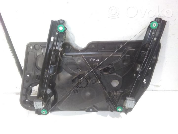 Volkswagen Golf VI Front door window regulator with motor 6K2837729P