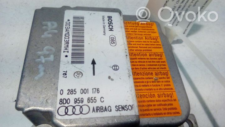 Audi A4 S4 B5 8D Turvatyynyn ohjainlaite/moduuli 8D0959655C