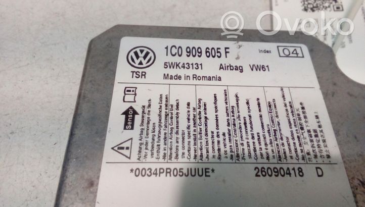 Volkswagen Sharan Sterownik / Moduł Airbag 1C0906605F