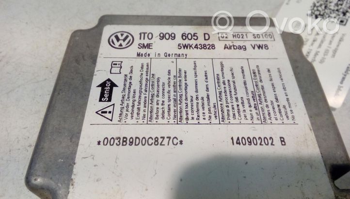 Volkswagen Touran I Sterownik / Moduł Airbag 1T0909605D