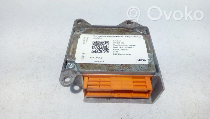 Peugeot 307 Module de contrôle airbag 9652712180