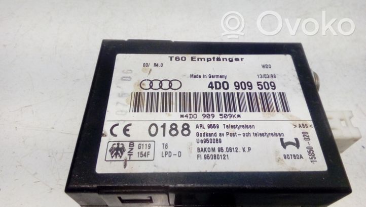 Audi A6 Allroad C5 Centralina/modulo riscaldamento ausiliario 4D0909509