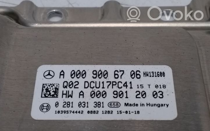 Mercedes-Benz C W205 Išmetimo valymo valdymo blokas A0009006706