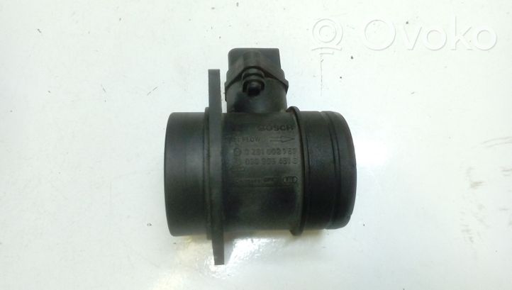 Volkswagen Transporter - Caravelle T5 Mass air flow meter 0281002757