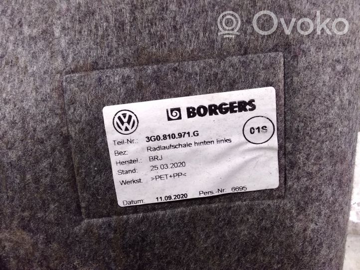 Volkswagen PASSAT B8 Nadkole tylne 3G0810971G