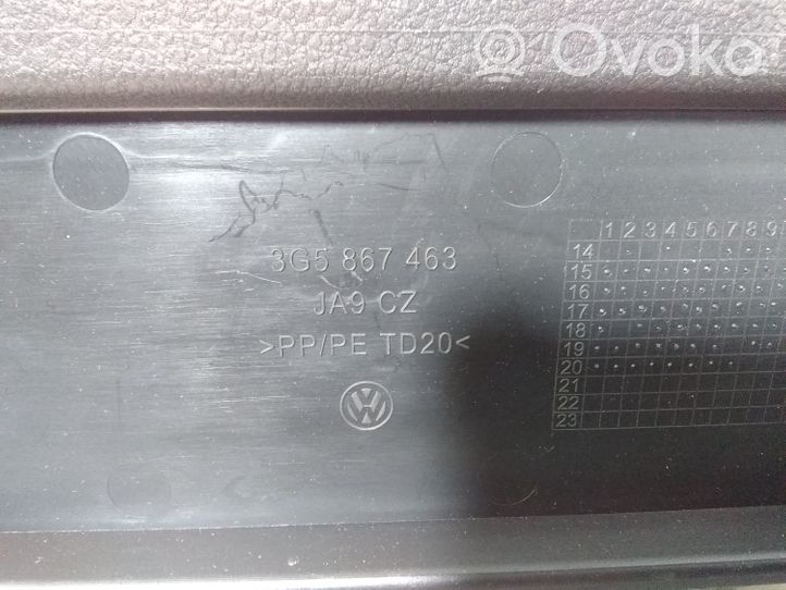 Volkswagen PASSAT B8 Verkleidung Kofferraumabdeckung 3G5867463