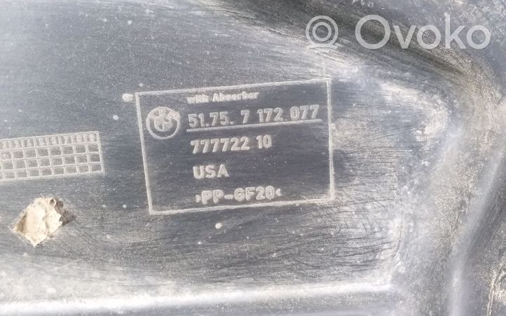 BMW X5 E70 Copertura/vassoio sottoscocca anteriore 7172077