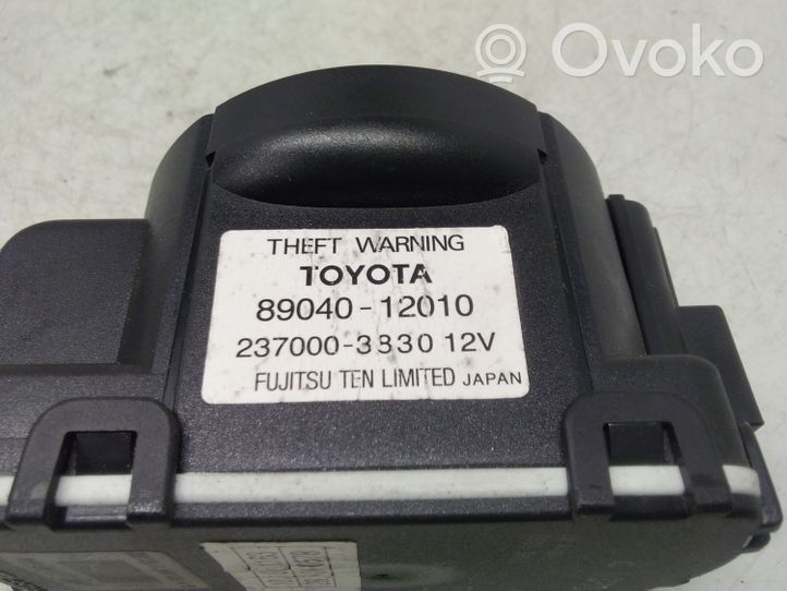 Toyota Auris 150 Alarmes antivol sirène 8904012010