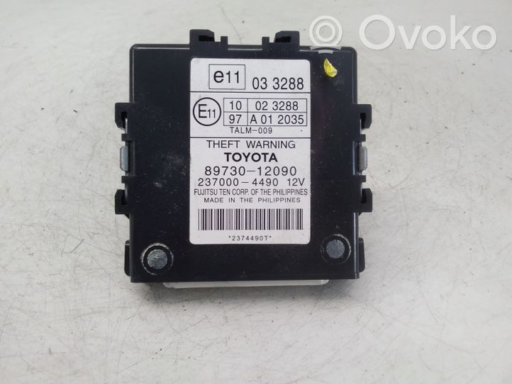 Toyota Auris 150 Boîtier module alarme 8973012090