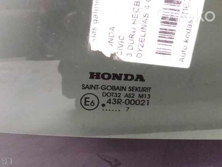 Honda Civic Szyba karoseryjna tylna 