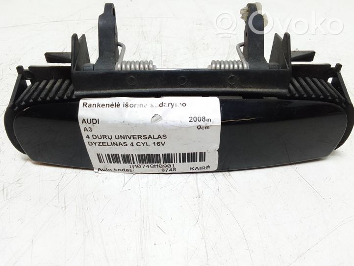 Audi A3 S3 8P Takaoven ulkokahva 4B0839885