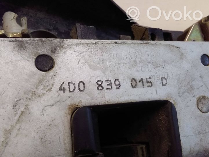 Audi A8 S8 D2 4D Serrure de porte arrière 4D0839015D