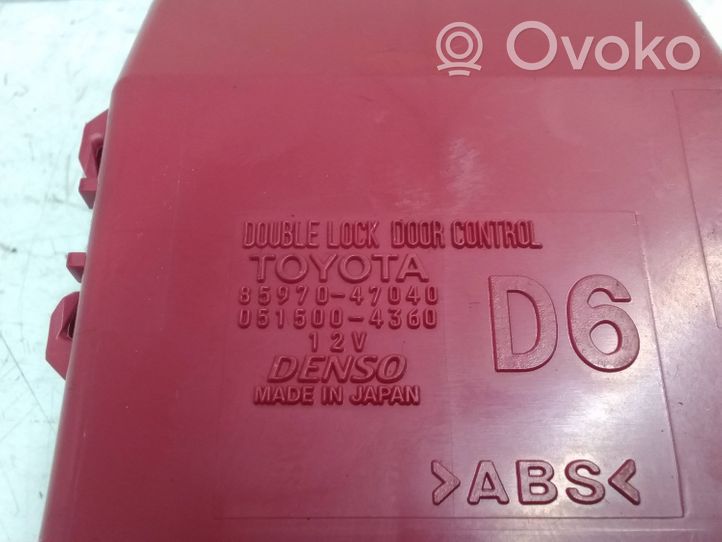 Toyota Prius (XW50) Door central lock control unit/module 8597047040