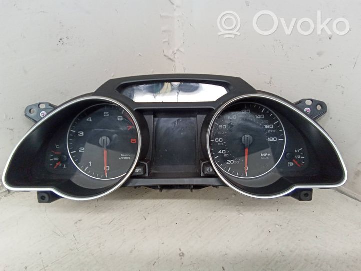 Audi A5 8T 8F Spidometrs (instrumentu panelī) 8T0920983