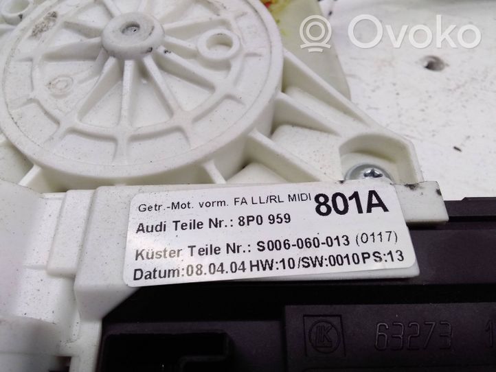 Audi A3 S3 8P Alzacristalli della portiera anteriore con motorino 8P0959801A