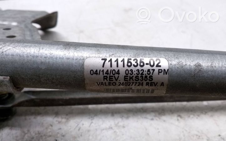 BMW X5 E53 Mechanizm wycieraczek szyby przedniej / czołowej 7111535