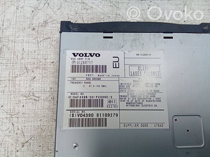 Volvo XC90 GPS-navigaation ohjainlaite/moduuli 31260717