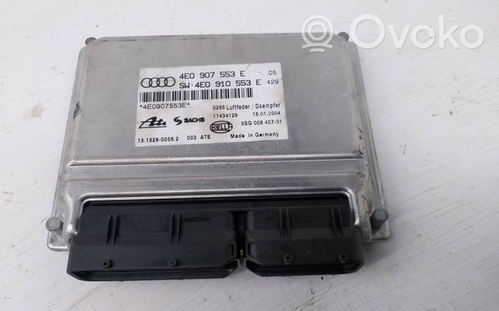 Audi A8 S8 D3 4E Pakabos valdymo blokas 4E0907553E