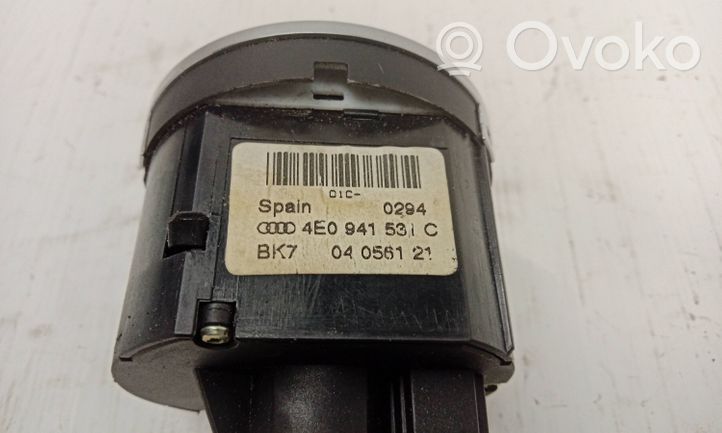 Audi A8 S8 D3 4E Light switch 4E0941531C