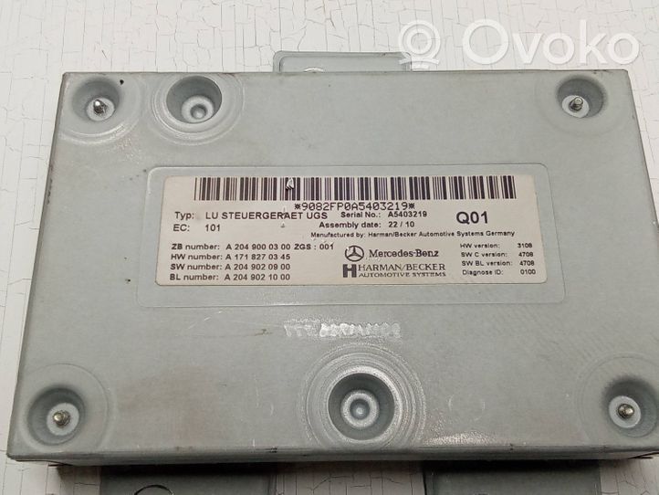 Mercedes-Benz ML W164 Controllo multimediale autoradio A2049000300