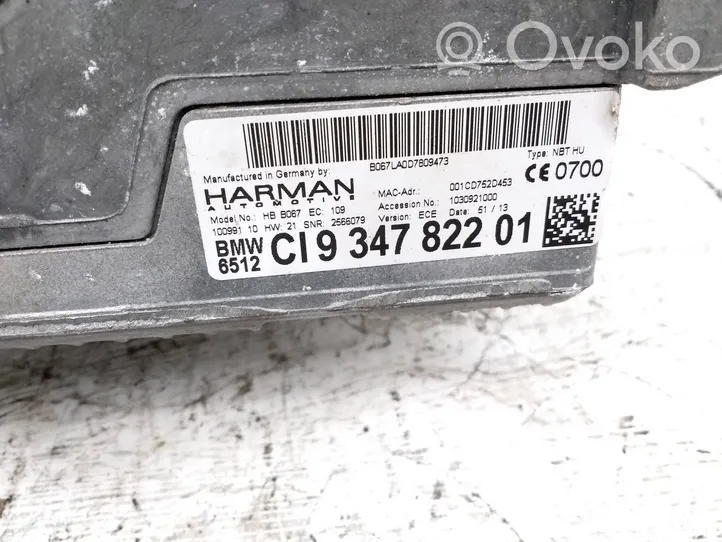 BMW 4 F32 F33 Panel / Radioodtwarzacz CD/DVD/GPS 9347822