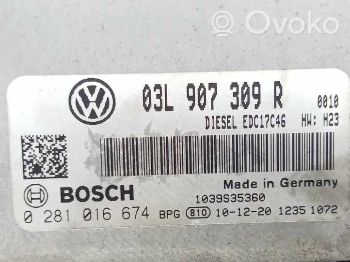 Volkswagen Tiguan Sterownik / Moduł ECU 03L907309R