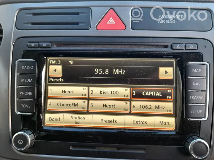 Volkswagen Tiguan Radio/CD/DVD/GPS-pääyksikkö 1T0035680C