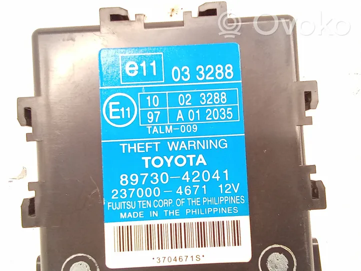 Toyota RAV 4 (XA30) Sterownik / Moduł alarmu 2370004671