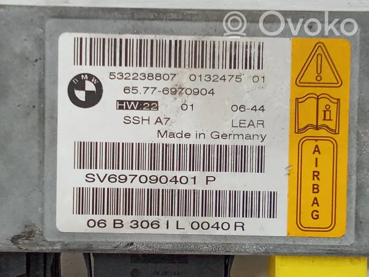 BMW 7 E65 E66 Turvatyynyn ohjainlaite/moduuli 65776970904